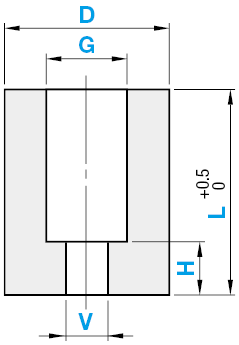 Tamponi in gomma/Con foro svasato piano/completamente configurabili:Immagine relativa