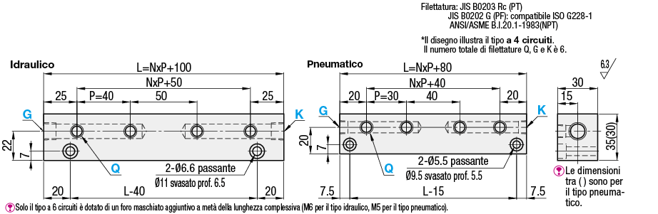 Collettori Idraulici/Pneumatici/ a 2 circuiti:Immagine relativa