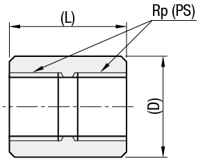 Raccordi per tubi a bassa pressione/A presa/maschiatura parallela:Immagine relativa