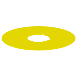 Rontron R Juwel / Targhetta autoadesiva gialla, neutra