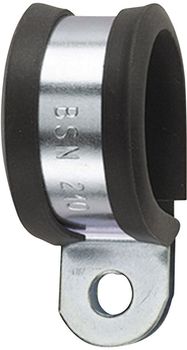 Clip di fissaggio AFCS, in acciaio nichelato e rivestimento in PVC
