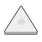 Tipo triangolare a 60° positivo (senza foro) CBN TPGN160304T00815SE-KBN510