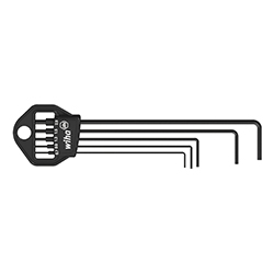 Wiha Set di chiavi a brugola in supporto Classic Esagonale, 5 pz. ossidazione nera