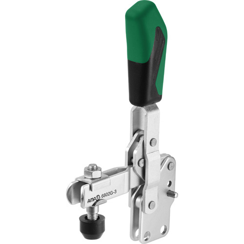 Vertical Toggle Clamp with Green Handle, 6802G