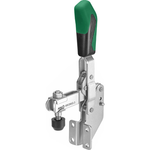 Vertical Toggle Clamp with Green Handle, 6803NIG
