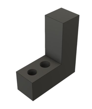 NAAMS NC Blocks - L-Shaped, 3/4 Hole, ANL Series ANL405