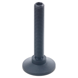 Ball jointed levelling feet, Plastic / Steel 638-25-M10-44-ST