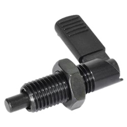 Cam action indexing plungers, Steel, with locking function