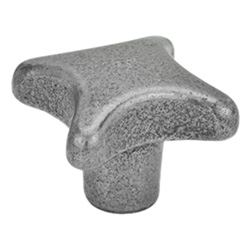 Hand knobs, Cast iron 6335-GG-63-M12-E
