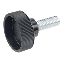 Knurled thumb screws with Steel bolt 421-M6-10