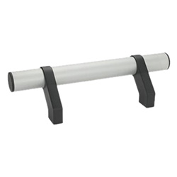 Tubular handles with movable handle legs