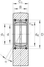 Estremità stelo idraulico ELGES che richiede manutenzione con estremità a saldare quadrata, aperta
