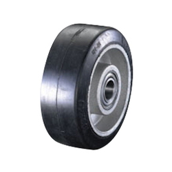 Ruota con pneumatico in gomma e cerchio in alluminio EA986M-100