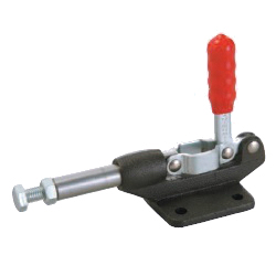 Morsetto a ginocchiera - Push / Pull - base con flangia, corsa 32 mm, braccio dritto, GH-305-CM