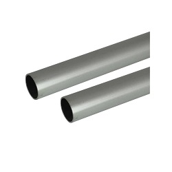 Tubo rotondo in alluminio (argento)
