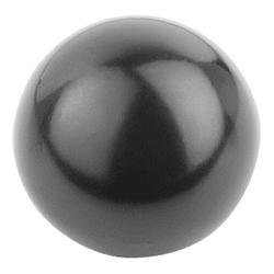 Manopole a sfera lisce DIN 319 maggiorate, forma L, con Boccola di serraggio (K0159)