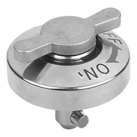 Dispositivi di bloccaggio a un quarto di giro tipo piatto in acciaio inox (K1061)