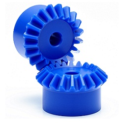 Ingranaggio conico m2 blu (resina acetalica)