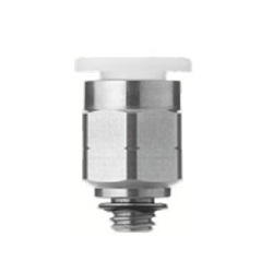 Stainless Steel One-Touch Pipe Fitting KQ2-G Series, Half Union Fitting KQ2H-G (Gasket Seal)