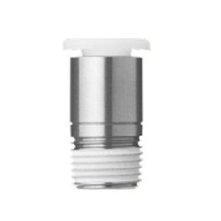 Stainless Steel One-Touch Pipe Fitting KQ2-G Series, Half Union Fitting With Hex Socket KQ2S-G (Sealant / No Sealant) KQ2S12-04G