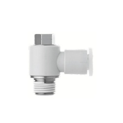 Stainless Steel One-Touch Pipe Fitting KQ2-G Series, Universal Elbow Union Fitting KQ2V-G (Sealant / No Sealant) KQ2V04-01G1