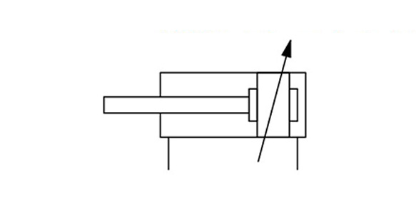 Simbolo JIS per cilindro pneumatico serie CS2 ammortizzo aria a doppio effetto