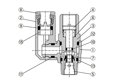 Meter-out type structure drawing
