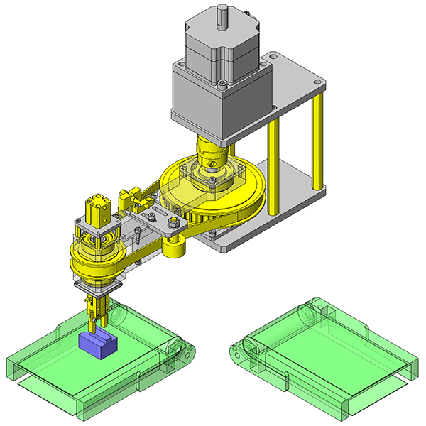 Workpiece rotate and transfer mechanism