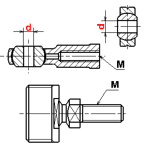 2 Cuscinetti Terminali A Snodo M6x1.0 - Giunti Autolubrificanti Per Cilindri Idraulici - Foto 4