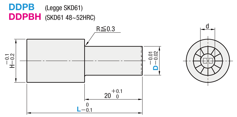 Date Marked Pins For Die Cast - Punch Type / Press Fit Type - 