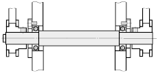 Alberi rotanti/Gradino sui due lati, filettatura su un lato:Immagine relativa
