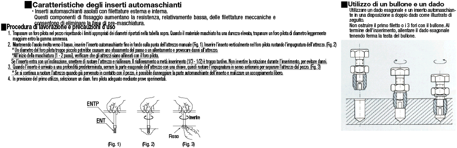 Attrezzo per montaggio di inserti automaschianti di MISUMI