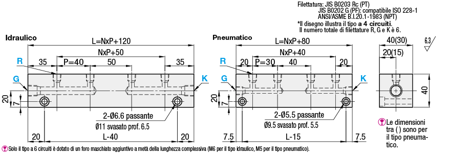 Collettori Idraulici/Pneumatici/ a 2 circuiti:Immagine relativa