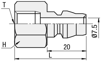 Raccordi dell'aria/Standard/a spina/maschiati:Immagine relativa