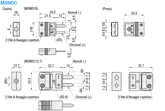 Connettori termocoppia K:Immagine relativa