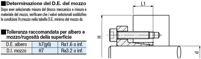 Boccole senza chiavetta/Montaggio facilitato (con dado):Immagine relativa