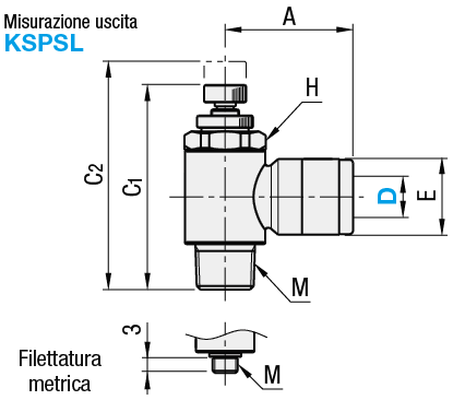 Limitatori di portata/Gomito a 90°/termoresistenti:Immagine relativa