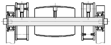 Alberi rotanti/Maschiatura sui due lati con sedi chiavetta:Immagine relativa