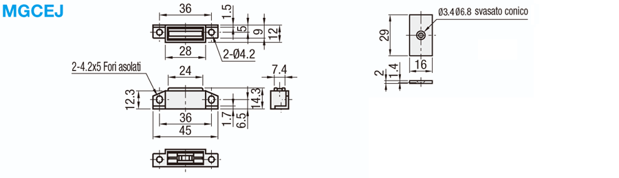 Chiusure magnetiche/Forza selezionabile:Immagine relativa