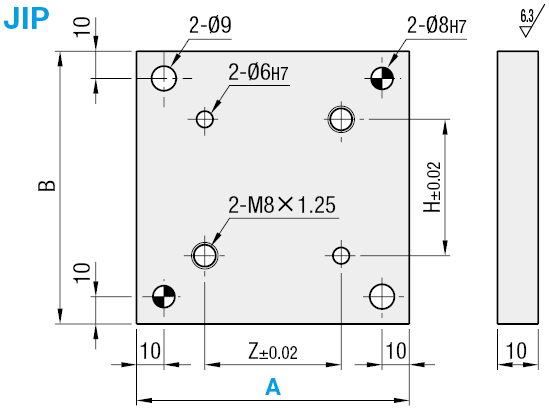 Piastra base per piastra angolare:Immagine relativa