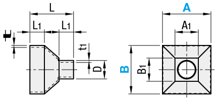 Elementi condotti flessibili/Cappa con flangia:Immagine relativa