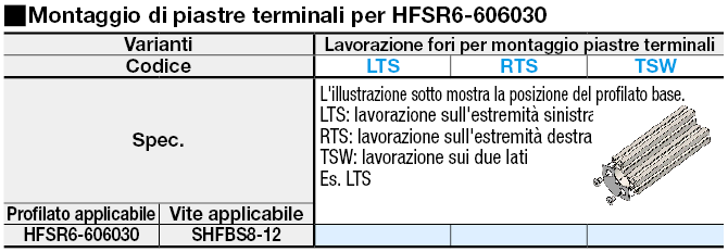 Serie 6/Piastre terminali per HFS6/606030:Immagine relativa
