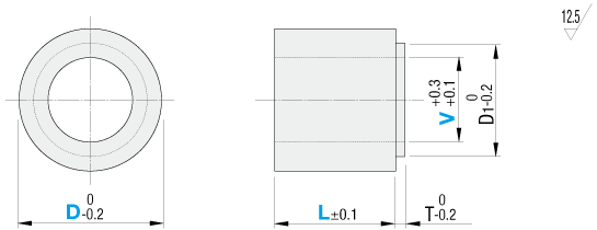 Ghiere in resina/Con guida/POM/MC Nylon:Immagine relativa