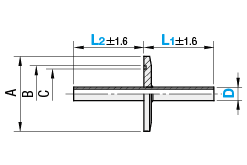 Raccordi per tubazioni del vuoto/Flangia NW x tubo in acciaio inox/Ugello doppio:Immagine relativa