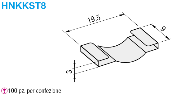 Serie 8-45/Finecorsa in metallo per dadi quadrati di pre-montaggio:Immagine relativa