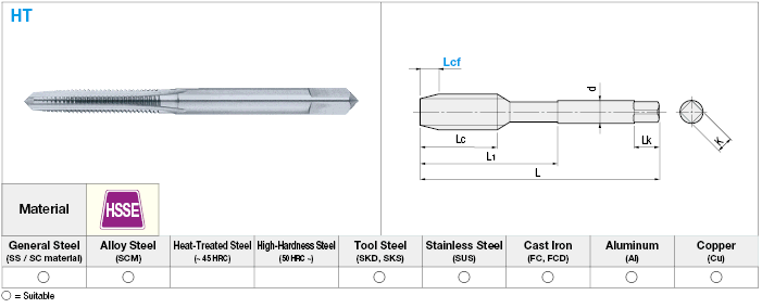 High-Speed Steel Hand Tap:Related Image