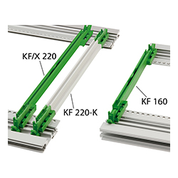 Interzoll, Guide schede, da uno o tre pezzi, in plastica UL 94 V1 verde