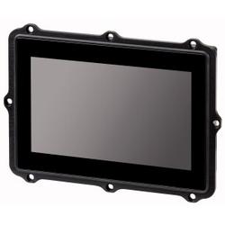 Pannello di controllo a montaggio posteriore; 24 V DC; Display PCT da 7 pollici; 1024 × 600 pixel; 2xEthernet; 1xRS232; 1xRS485; 1xCAN; 1xslot SD