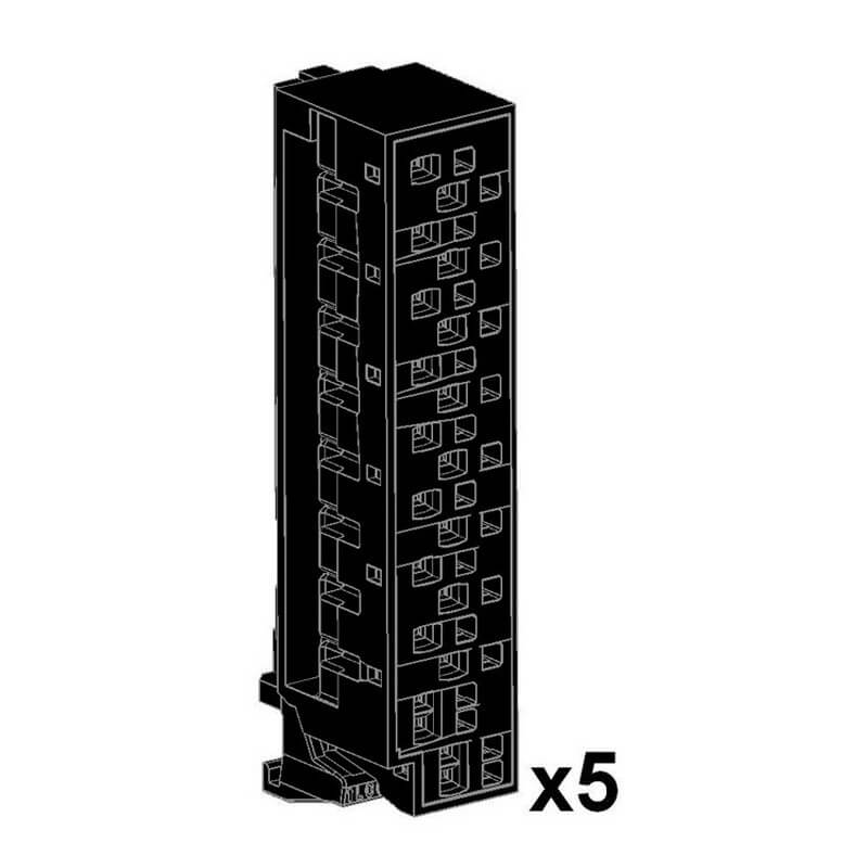 Set di 5 morsettiere senza vite per i moduli I/O CJ1