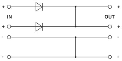 Modulo a diodi su guida DIN, QUINT4-DIODE